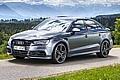 Die Audi S3 Limousine mit den Abt-Teilen 20-Zoll-Räder, Frontgrill, Kotflügeleinsätze, Heckschürzenset und Edelstahl-Auspuff. Foto: Abt/dpp-AutoReporter